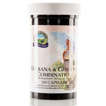 Damiana și ginseng complex 100 capsule
