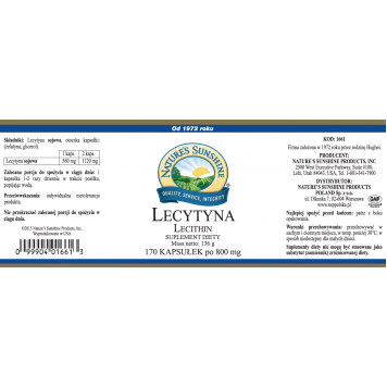 Capsule de lecitină de soia NSP Capsule de lecitină de soia NSP