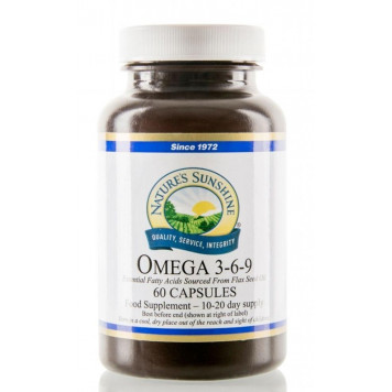 Omega 3-6-9 capsule 60 buc, 1000 mg, sursă de PUFAs